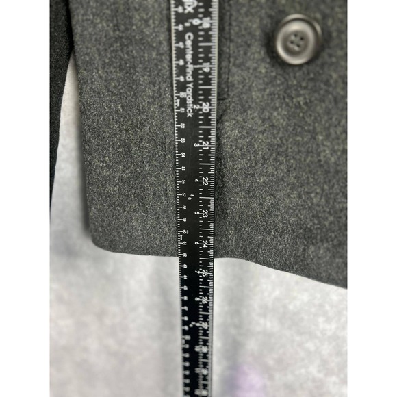 J.Crew Womens 100% Wool Double Breasted Pea Coat Charcoal Grey XS RN77388 - Picture 5 of 7